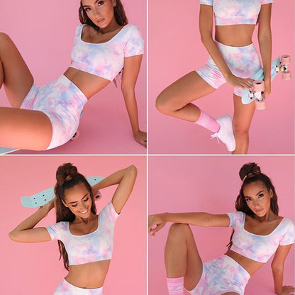 Digital Print Shorts Set