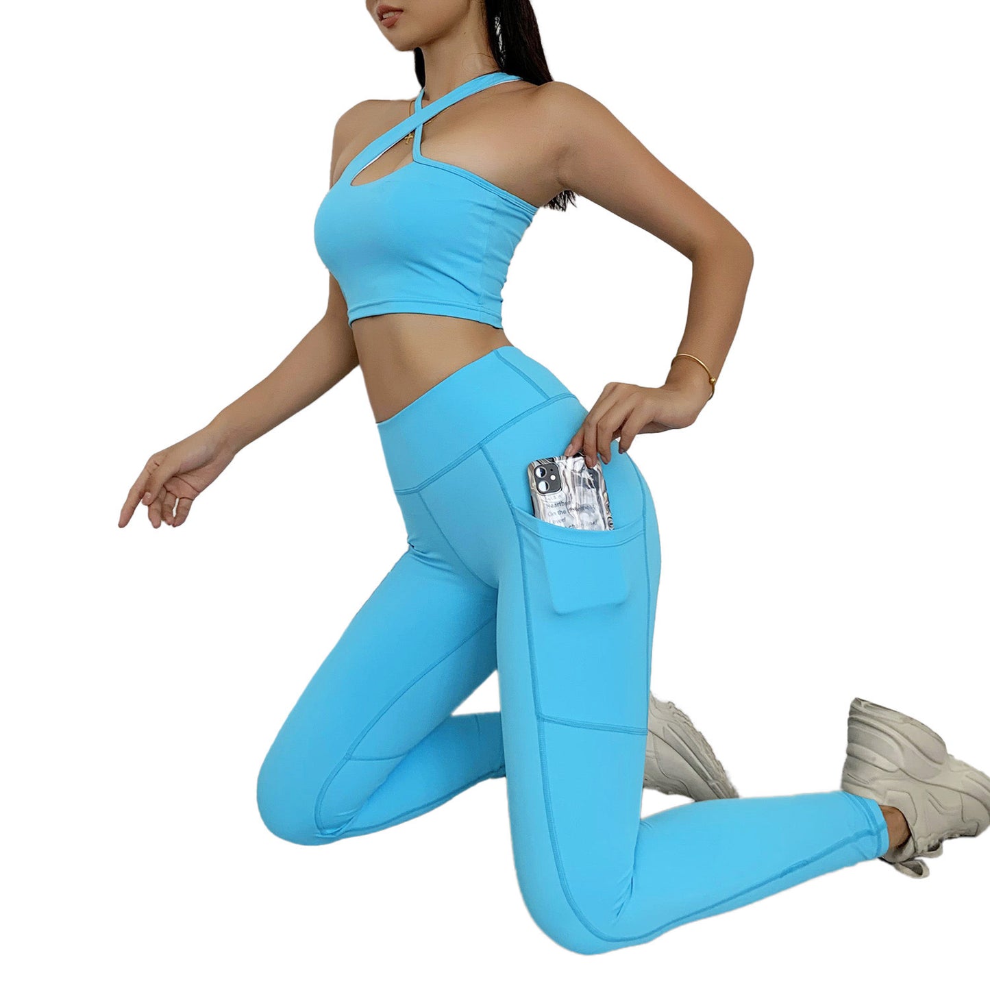 Slant Shoulder Fitness Yoga Set